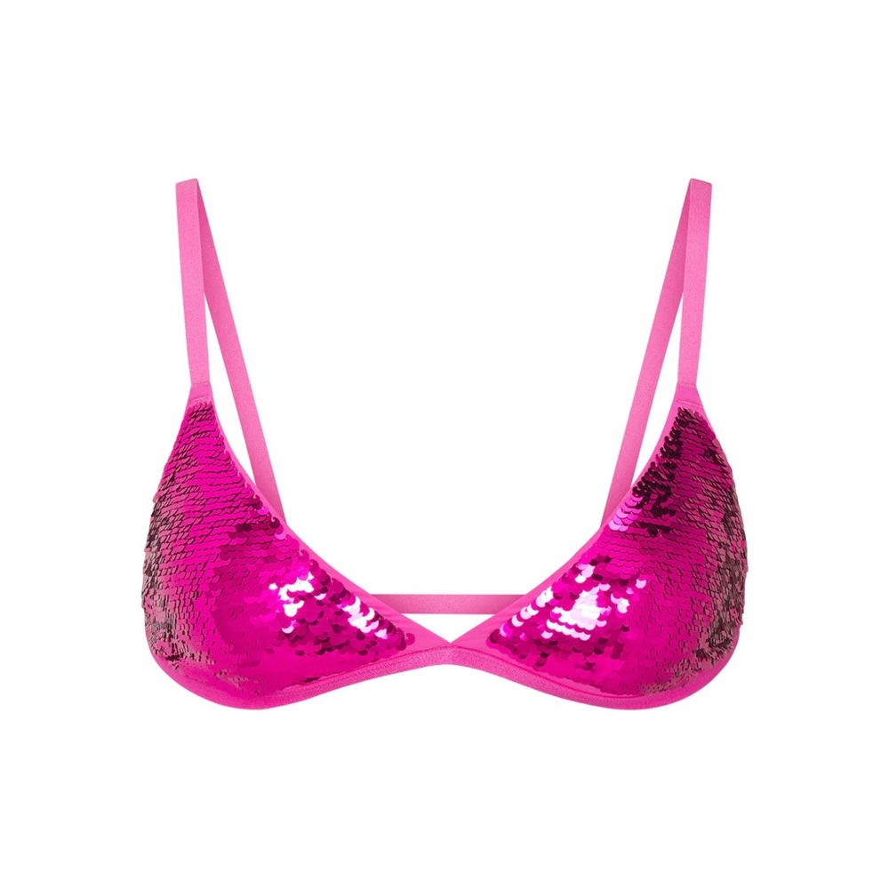 Skims pink bralette sequins